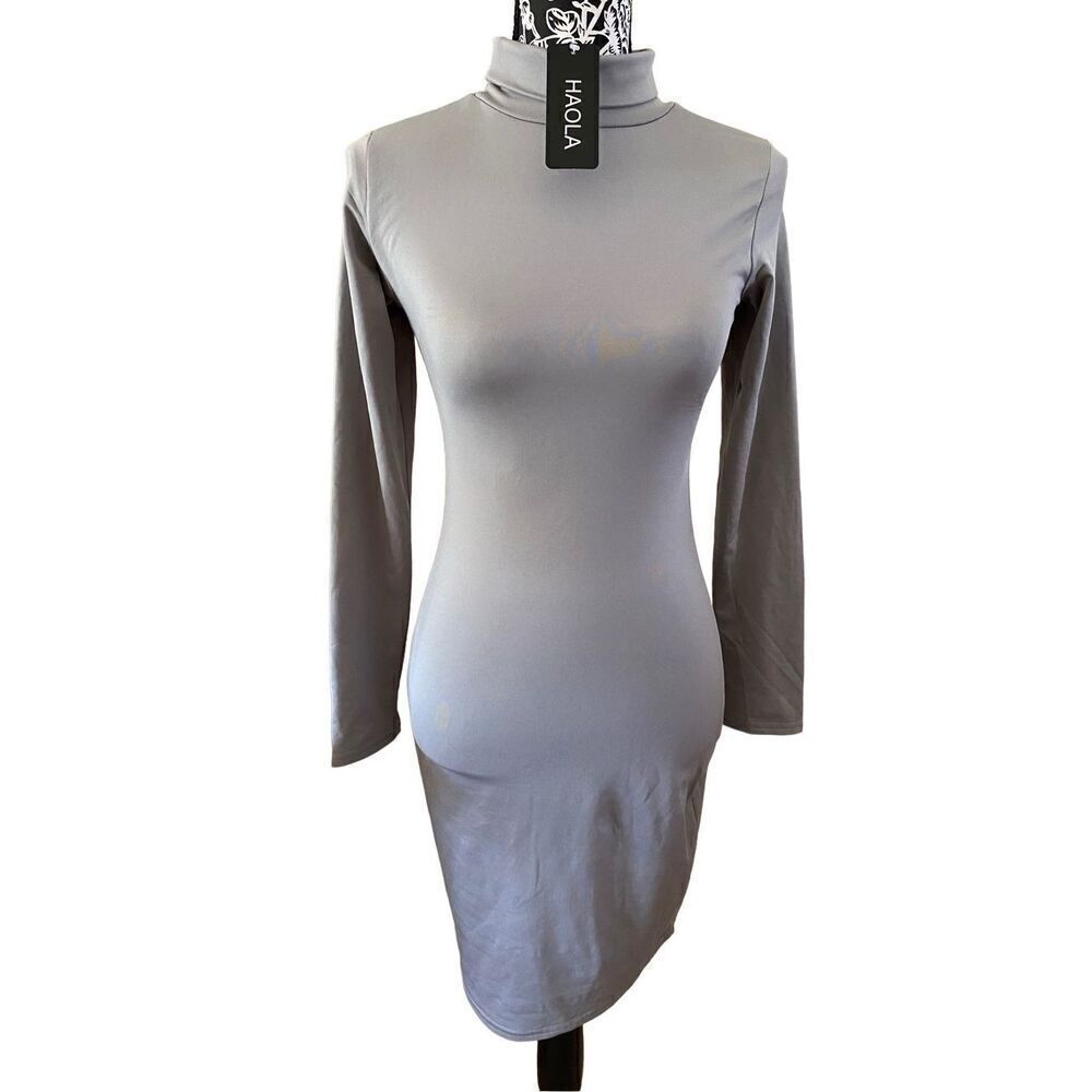 Nwt Haola Turtleneck Dress Open Back Formal Workwear Cocktail Career Professiona
